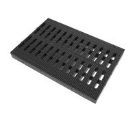 POPETPOP Replaceable Outdoor Drain Grate Plastic Trench Cover Grey for Restaurant Sewer Accessory Clog Drain Cover with Easy Clean Structure for Rainwater Management