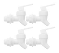 POPETPOP Replaceable Water Spigots Polypropylene Pressing Type, 4 Pack Bucket Faucets for Wear-Resistant Wine Beer Buckets Hotel Bar Use