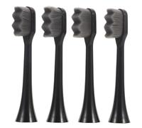 POPETPOP Replacement Electric Toothbrush Heads Wave Shaped 4pcs with Ultra Soft Bristles Reusable Pp Material, Gentle Cleaning for Sensitive Teeth and Gums Suitable for Pregnancy Care