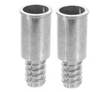 POPETPOP Replacement Threaded Pole Tips 2Pcs Metal Adapter for Broom Mop Brush Handles with Sturdy American Thread Connection Suitable for Telescopic and Straight Rods