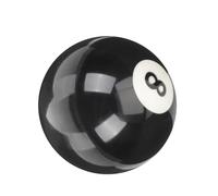 POPETPOP Replacement Wear-Resistant Resin Pool Cue Ball 8# Black Eight Ball for Billiard Table Practice and Training, Sturdy Billiard Accessory for Sports and Game Room