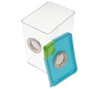 POPETPOP Reptile Breeding Box Acrylic Feeding Case for Pet Insects and Small Reptiles, Terrarium Container 10.5x8x13cm, Suitable for Gecko, Lizard, and Chameleon Care Random Color