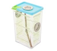 POPETPOP Reptile Feeding Box for Stick Insects and Mantis with Unique Design, Easy to Use Plastic and Wood Material Terrarium Breeding Box Suitable for Beginners and Experienced Breeders