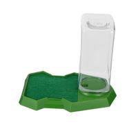POPETPOP Reptile Feeding Box with Drowning Water Dispenser Humid Habitat Water Bowl for Tortoise Gecko and Lizard Easy to Clean and Natural Environment Simulation