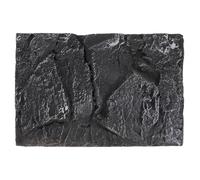 POPETPOP Reptile Tank 3D Background Board Turtle Design PU Material 17.7X11.8 Inch Stone Texture Backdrop for Aquarium and Terrarium Setup