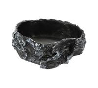 POPETPOP Reptile Terrarium Food Dish Turtle Water Bowl for Lizards Tortoise Feeder Resin Pet Supplies Easy to Clean and Decorative