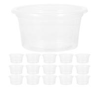 POPETPOP Reptile Water Bowls 30Pcs Small Plastic Feeding Dishes for Snakes Geckos Lizards Tank Accessories Easy to Clean Hydration Solution