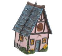 POPETPOP Resin Hanging Bird House outside Use, Simple and Elegant Design, Protects from Predators, Suitable for Courtyard and Tree Branch, Sturdy Outdoor Bird Nesting Box