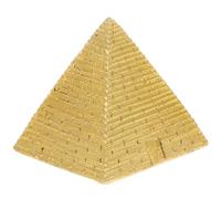 POPETPOP Resin Small Pyramid Model Egyptian Pyramid Mini Sculpture Decorative Figurine for Home Office Bookshelf Desk Display