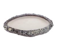 POPETPOP Resin Snake Water Bowl and Turtle Water Dish for Terrarium, Practical Reptile Food Container with Creative Bowl Design, Convenient for Eating or Drinking