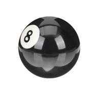 POPETPOP Resin Wear-resistant 8-ball Pool Cue Ball for Billiard Practice and Replacement, Large Size Black Crystal Ball Suitable for Professional Pool Tables