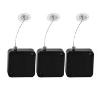 POPETPOP Retractable Anti Theft Cable Lock 3Pcs with Adjustable Cable Tether and End Lock for Mobile Phone and TV Display Security Compact 1.7 Inch