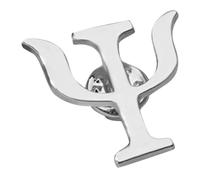 POPETPOP Retro Alloy Brooch Pin with Unique Psychology Design, Stylish Silver Lapel Badge for Suits and Clothing, Versatile Fade-resistant Accessory as Present for Psychology Enthusiasts