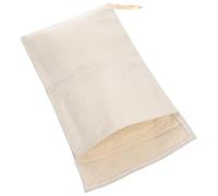 POPETPOP Reusable Canvas Ice Crushing Bag for Cocktail Making and Bartending Thickened Beige Classic Ice Storage Pouch with Sturdy Material