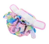 POPETPOP Reusable Cotton Dog Diaper for Female Pets with Leakproof Design and Delicate Pattern, Fit Waist Circumference 22-32cm, for Hot Summer Days