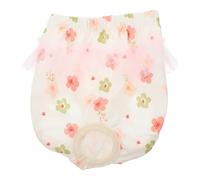 POPETPOP Reusable Female Dog Pants for Small Dogs with Good Absorption and Breathable Polyester Material for Period Protection and Hygiene Weighing Less Than 9kg