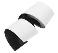 POPETPOP Reusable Magnetic Writable Labels 50Mm Wide White Blank Name Stickers Erasable Surface 3M Roll for Whiteboards, Refrigerators, and Office Organization