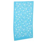 POPETPOP Reusable Pattern Stencil for Crafts with Blue Polyester Flower Pattern, Botanical Style Screen Printing Template for DIY Clay and Tote Bag Decoration