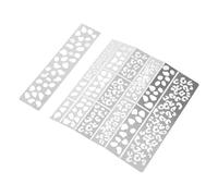 POPETPOP Reusable Stainless Steel Camouflage Stencil Template with Leopard Print for Model Surfaces and Tank Models for Spray Painting and Collectible Displays by Hobbyists