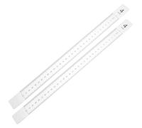 POPETPOP Rolling Pin Dough Thickness Guides, 1 Pair Biscuit Measuring Rulers with Scale for Pastry Rolling and Dough Level Control, Suitable for Home Bakers