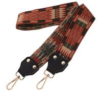 POPETPOP Roman Embroidery Banjo Strap Black Shoulder Strap Replacement with Jacquard Woven for Acoustic Banjo Instrument Accessories Random Color