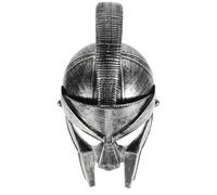 POPETPOP Roman Helmet Ancient European Soldier Headwear for Adults and Older Authentic Medieval Knight Costume Accessory for Cosplay Themed Parties and Theatrical Performances