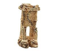 POPETPOP Roman Ruins Resin Pillar Aquarium Decor Fish Tank Simulation Column Ornament Imitation Classical Design Resin Suitable for Home and Office