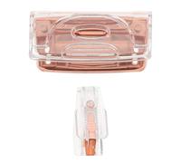 POPETPOP Rose Gold 2pcs Office Set with Handheld Staple Remover and Metal 2-Hole Paper Puncher for Home and School Binding