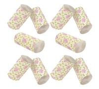 POPETPOP Rose Print Bamboo Toilet Paper Rolls, 10pcs Solid Core Decorative Bath Tissues, Eco-Friendly Absorbent Bathroom Tissue for Home and Office Use