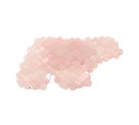 POPETPOP Rose Quartz Heart-shaped Eye Mask Cool Stone Eye Cover for Sleeping and Relaxation Cold Compress to Puffiness Polished Natural Gemstone for Spa and Travel