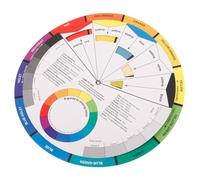 POPETPOP Rotatable Color Learning Wheel Paper Chart with Accurate Color Representation and Gradient Effects for Painters and Designers for Art and Design