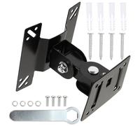 POPETPOP Rotatable TV Wall Mount Heavy-Duty Iron Bracket Black Pitch-Row 75/100Mm Corner Installation Suitable for Living Room and Bedroom