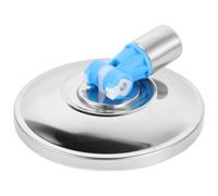 POPETPOP Rotating Mop Base Replacement Mop Head Attachment Plate round Stainless Steel Silver for Household Floor Tile Cleaning Daily Cleaning