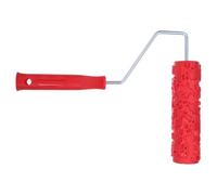 POPETPOP Rubber Decorative Roller for Paint Wood Grain Texture, Ergonomic Embossed Pattern Paint Roller for Pottery and Paper, for Home Decoration and Crafting, Size 29.8x18.3x4 Cm