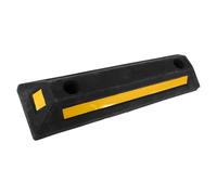 POPETPOP Rubber Garage Parking Stopper with Anti-slip Surface and Stability Features, Curb Shape Wheel Stopper for Trailer and Truck, for Residential Spaces and Underground Garages