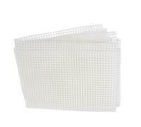 POPETPOP Rug Hooking Mesh Canvas White Plastic Sheet for DIY Craft Projects Including Latch Hook Rugs and Decorative Textile Art