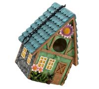 POPETPOP Rustic Style Dovecote Bird House Made of Resin Providing a Sheltered Warm Place and Hideaway for Birds and Wildlife