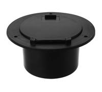 POPETPOP Rv Power Cord Cable Cover Round Electrical Cord Hatch Black Trailer Wire Management Accessory for Motorhome Exterior