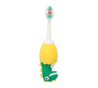 POPETPOP ’s Soft Bristle Toothbrush with Small Head, Cartoon Dinosaur Design, Silicone Bristles, Individually Packaged for Boys, Suitable for Oral Care and Tongue Cleaning Random Color