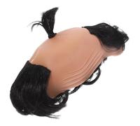 POPETPOP Samurai Bald Periwig Funny Cosplay Wig for Masquerade Party Role-playing Game Supply Hairpiece Comfortable and Odorless for Adults
