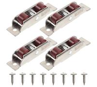 POPETPOP Sash Wheel and Replaceable Track Roller Double Rollers Stainless Steel 4pcs Smooth Sliding Essential Accessory for Sliding Door and Window for Home Door Hardware