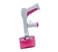 POPETPOP Scoop Pooper Pet Waste Pickup Tool Long Handled Outdoor Cleaning for Dogs Cats (rosy)