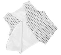 POPETPOP Sequined Vest for Dance Boys Jazz Hip Hop Performance Sleeveless White Waistcoat 140cm Sparkly Party Costume Stage Wear