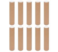 POPETPOP Set of 10 Art and Poster Storage Tubes with Lids, Sturdy Paper Tubes for Calligraphy and Painting Paper Organizing, for Safe Transport and Storage of Artwork