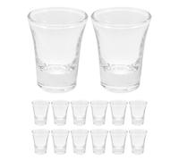 POPETPOP Set of 24 Glass Communion Cup: Transparent Glasses for Church Service Compatible with Standard Communion Trays - 10Ml Mini Cups, Easy to Clean and Elegant Design