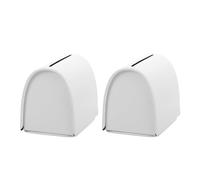 POPETPOP Shavers Case Iron Travel Razor Case Portable White for Men On-the-go Grooming