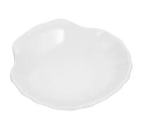 POPETPOP Shell Shape Soap Dish Bathroom Soap Holder in White Plastic with Practical and Sturdy Design Simple Elegance for Home Or Hotel Use Or Sponge Storage
