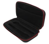 POPETPOP Shockproof Dual Microphone Storage Bag with Zipper, Hard Carrying Case for Handheld Mics, Portable Protective Mic Holder for Travel and Outdoor Use