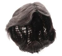 POPETPOP Short Grey Men Wig Heat Resistant Synthetic Hairpiece Comfortable Fit Natural Look for Cosplay and Social Settings Stylish Silver Grey Comb over Wig