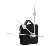 POPETPOP Silent Clock Mechanism Replacement Kit with Easy Installation Plastic Material Silver Colour Suitable for DIY Wall Clock Making 25-30cm Battery Operated